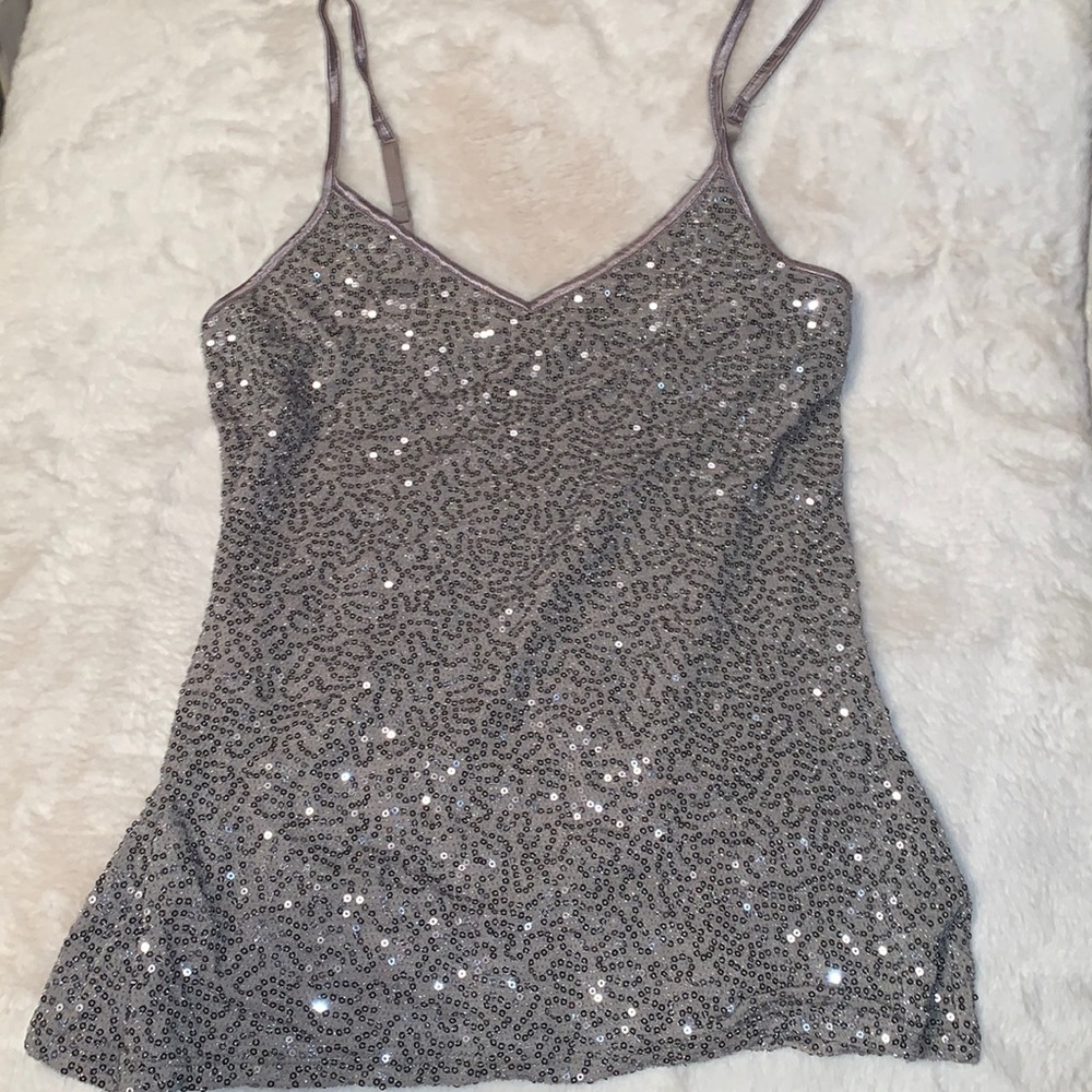 Small Express sequin bling tanktop tank top sequin cami